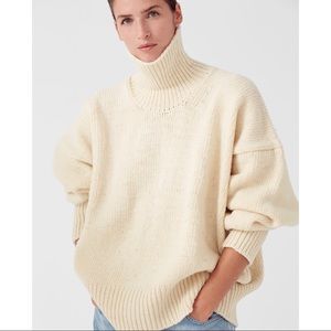 New Babaa cream turtleneck sweater